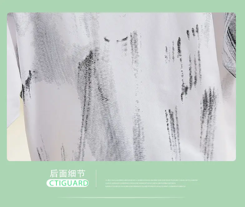7907 Boys Cotton T-Shirt White Grey Print Summer 2024 â feature 10