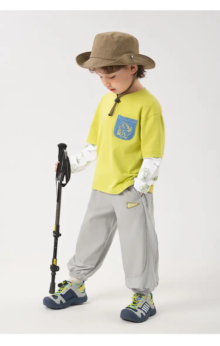 Yoou Boys Fake Two-Piece T-Shirt Long Sleeve Autumn Kidsren — feature 9