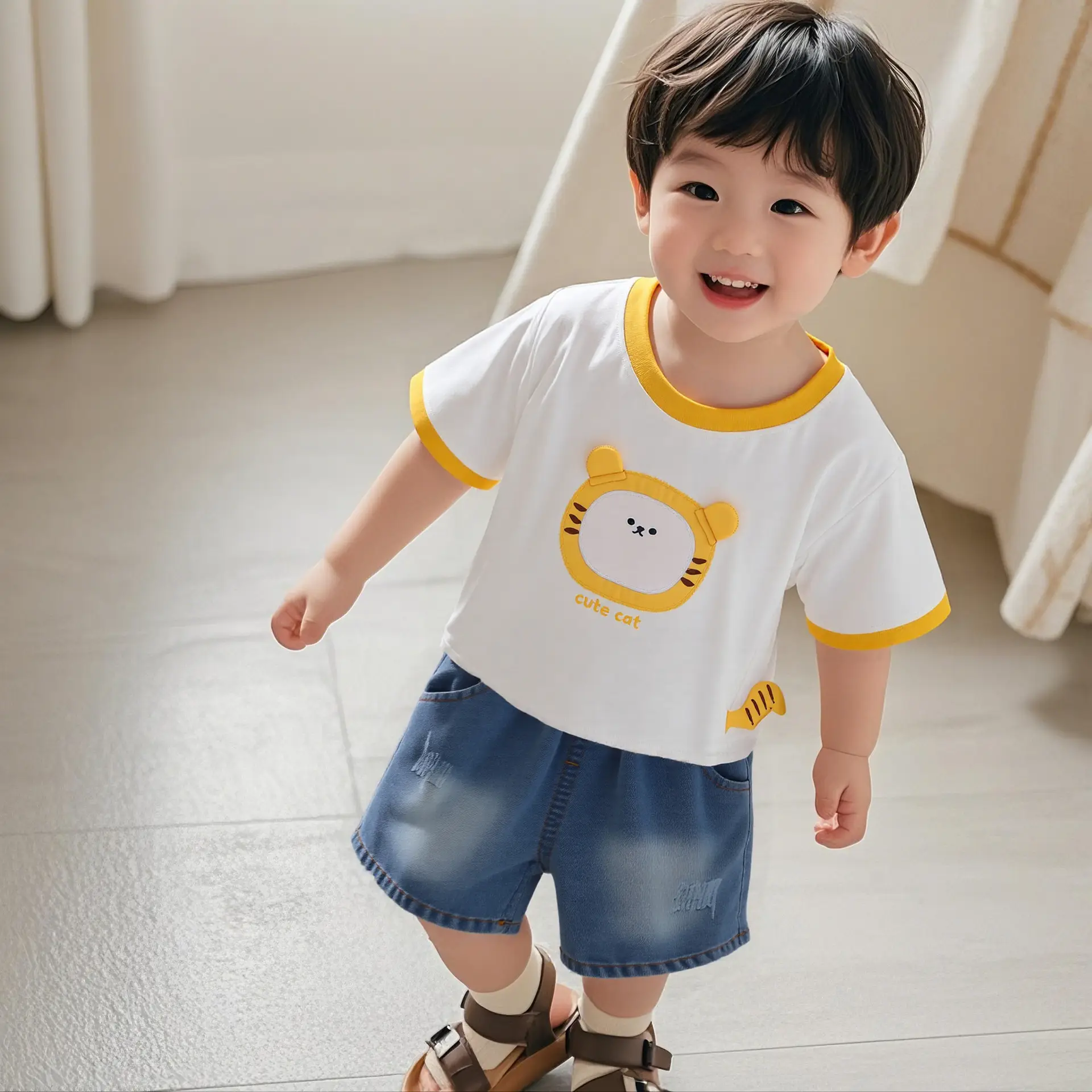 Boys Cartoon Cotton Shorts Set 1-5Yr Summer 2025 — feature 3
