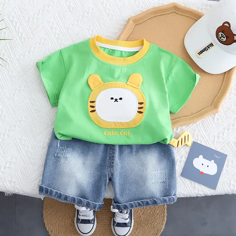 Boys Cartoon Cotton Shorts Set 1-5Yr Summer 2025 - Image 2