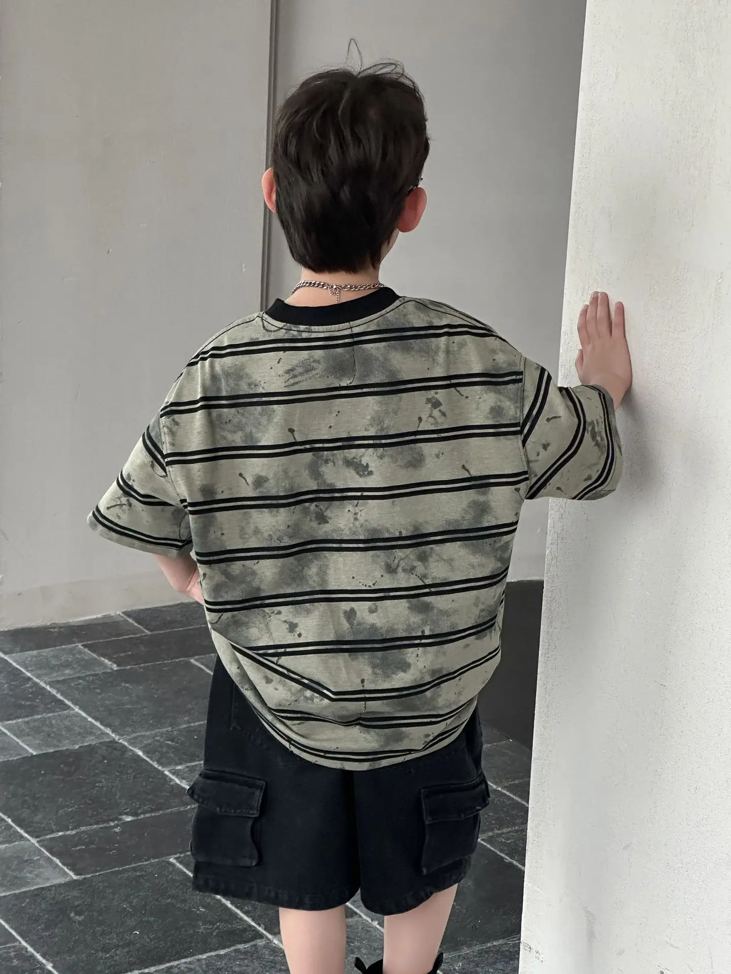 Boys Striped Cotton T-Shirt 2025 Summer Casual - Image 6