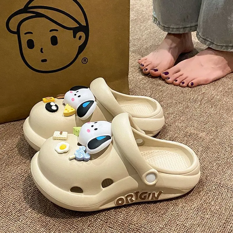 Puppy Clogs Summer Sandals Non-Slip Beige