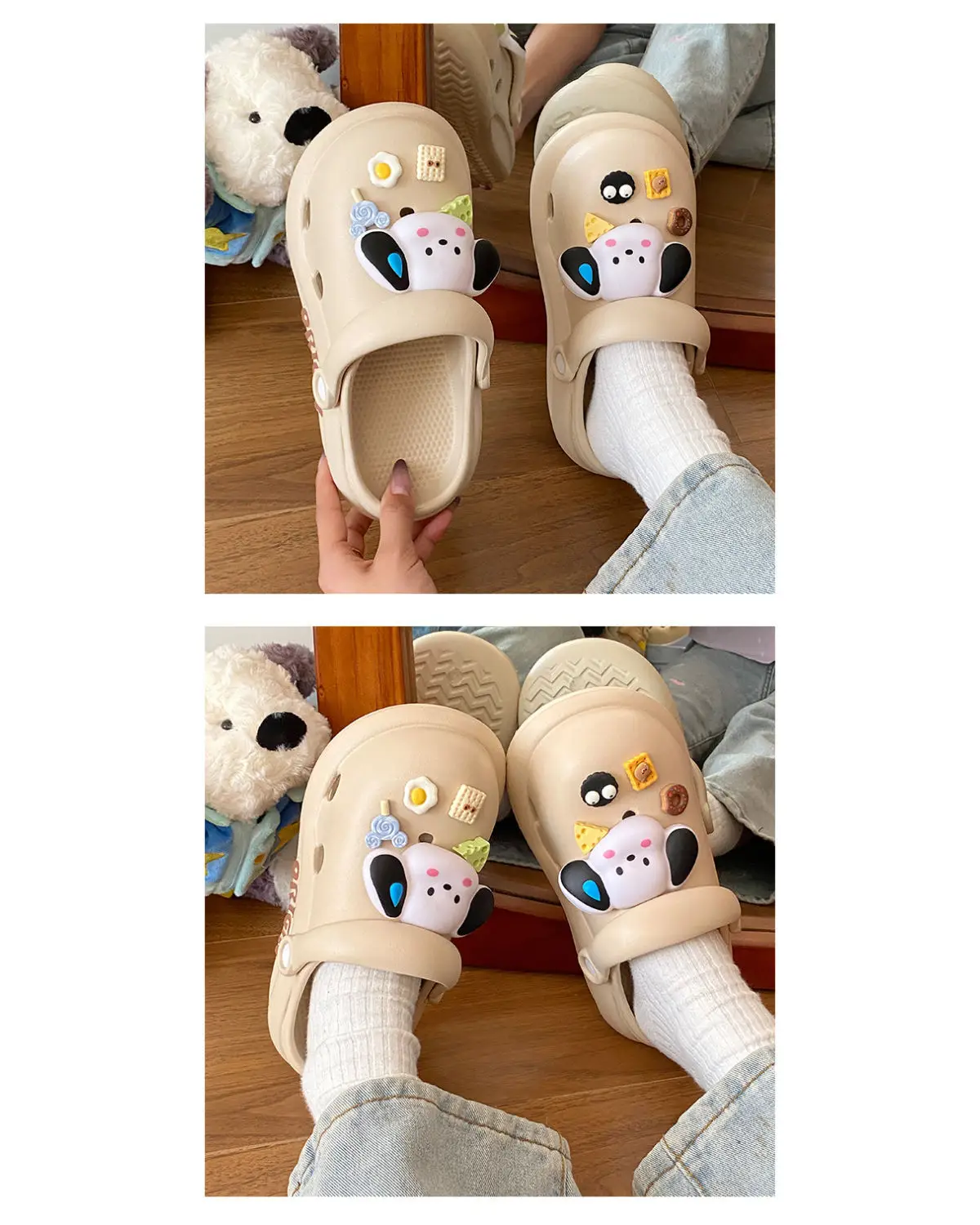 Puppy Clogs Summer Sandals Non-Slip Beige — feature 15