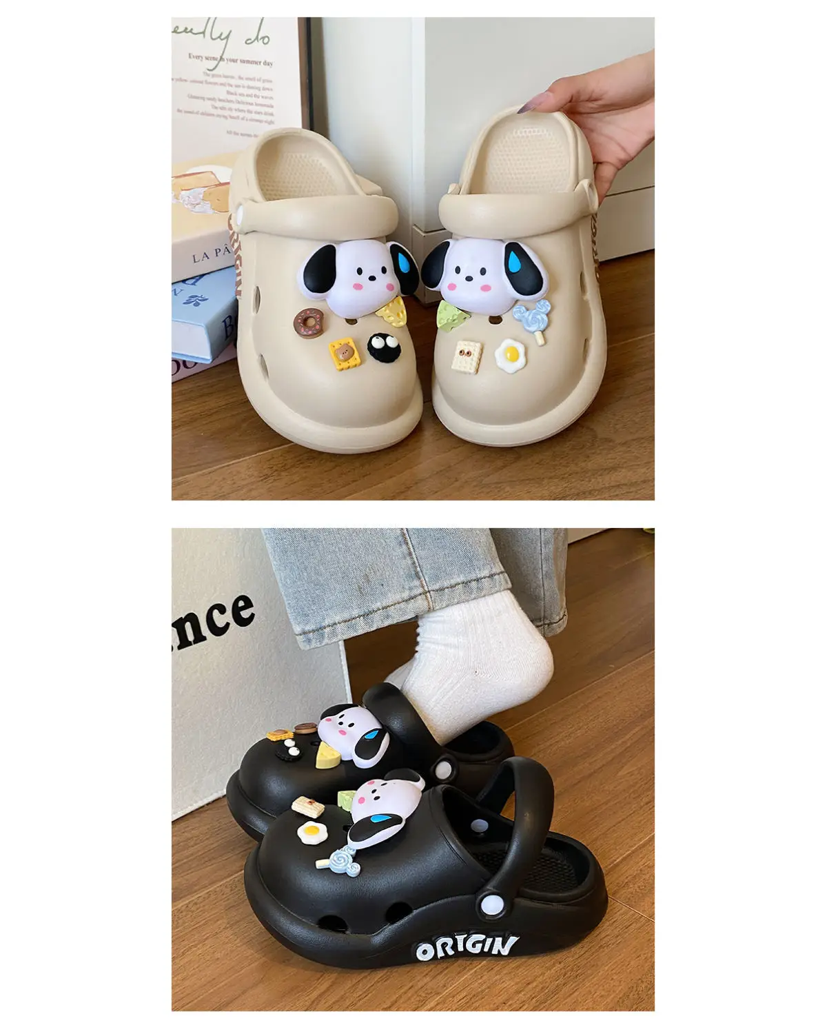 Puppy Clogs Summer Sandals Non-Slip Beige — feature 17