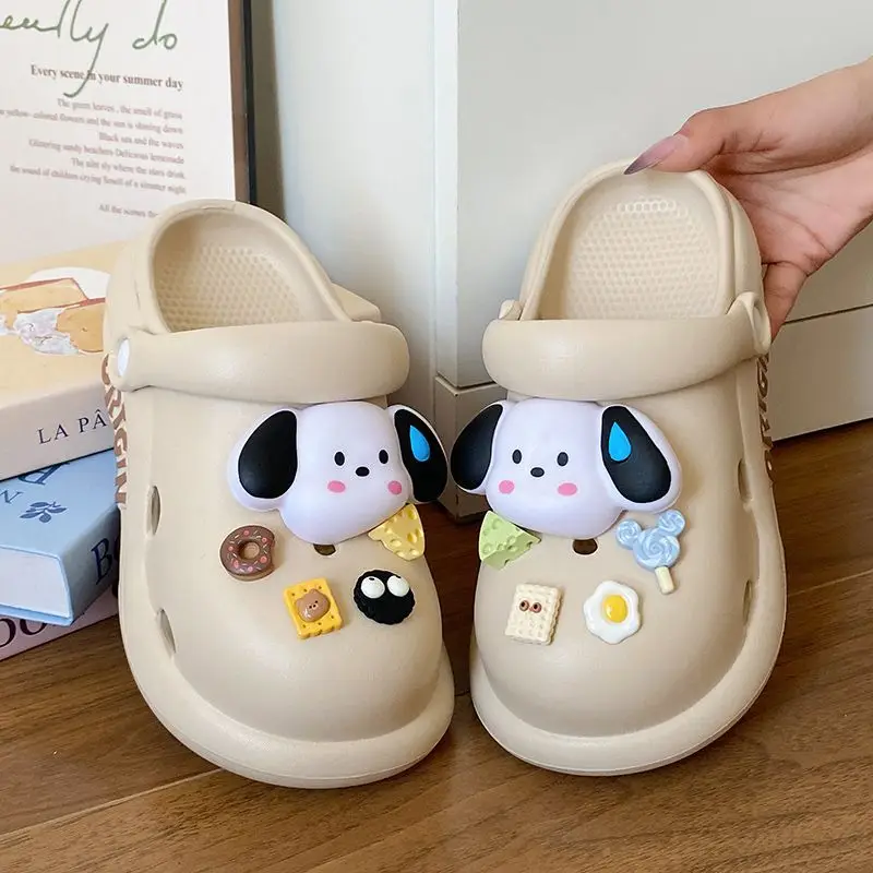 Puppy Clogs Summer Sandals Non-Slip Beige — feature 40
