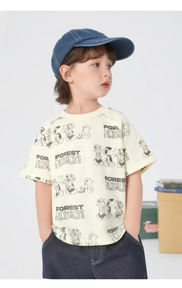Boys Cotton Short Sleeve T-Shirt Summer Kids — feature 17