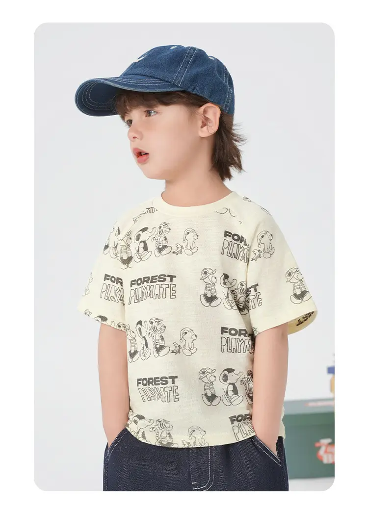 Boys Cotton Short Sleeve T-Shirt Summer Kids — feature 18