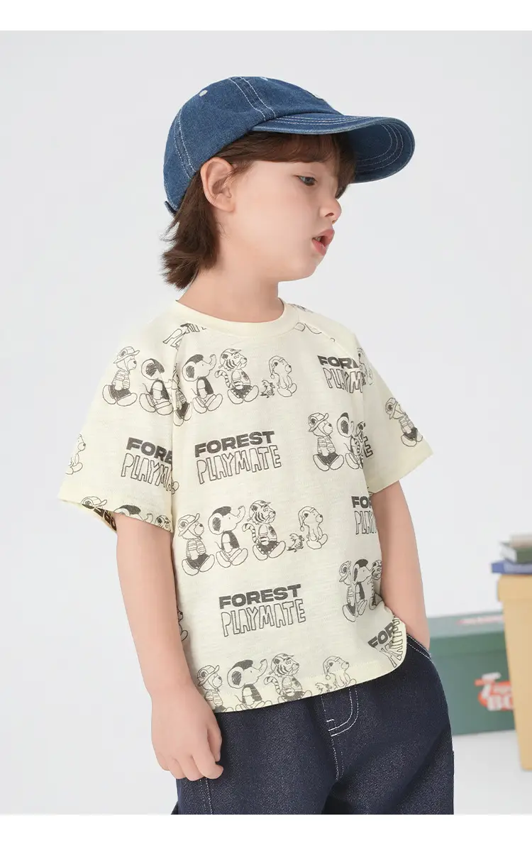 Boys Cotton Short Sleeve T-Shirt Summer Kids — feature 19