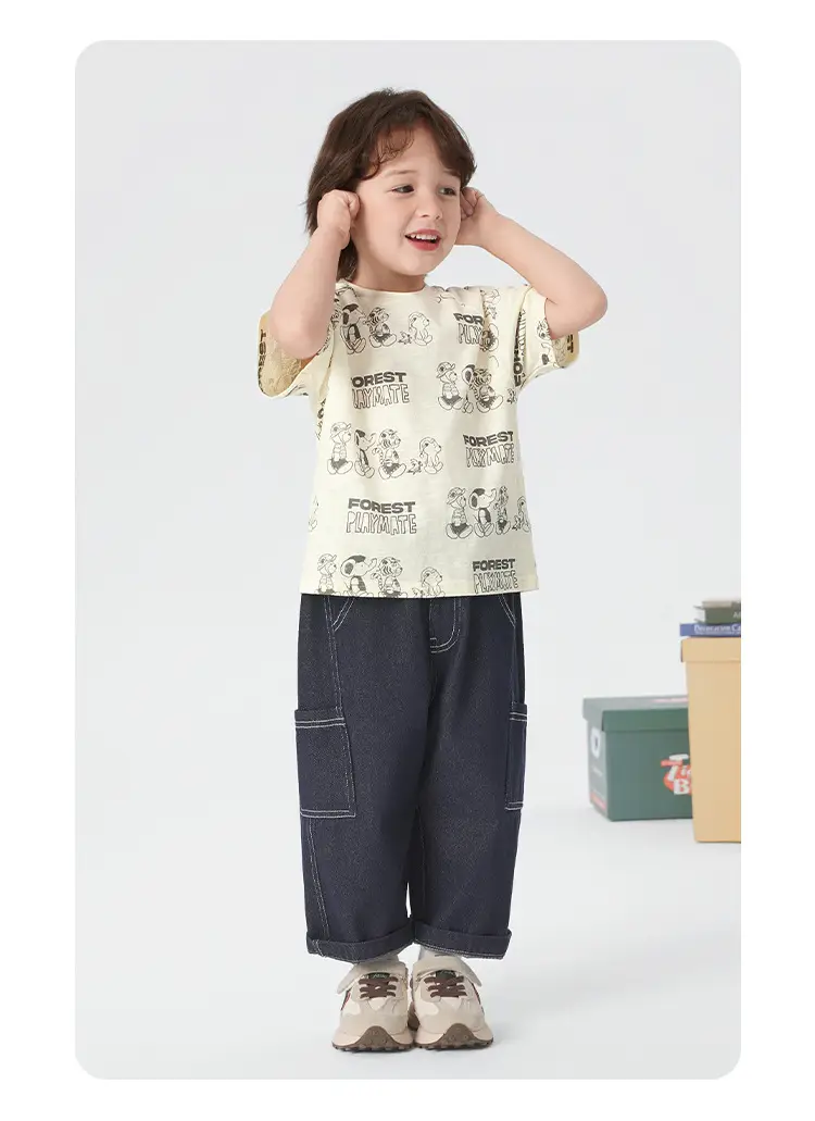 Boys Cotton Short Sleeve T-Shirt Summer Kids — feature 21