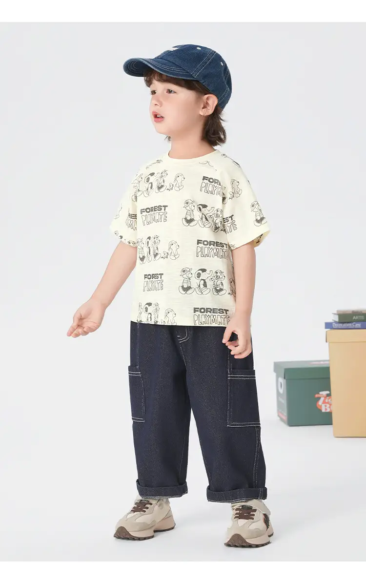 Boys Cotton Short Sleeve T-Shirt Summer Kids — feature 23