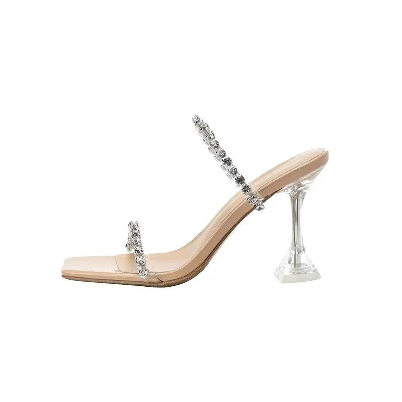 Transparent Rhinestone Stiletto Heels for Women Summer 2025 - Image 9