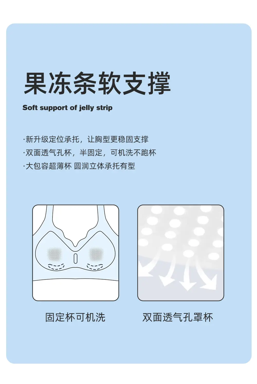 plus size 100.00kg Ultra-thin Seamless Underwear chubby girl Large Chest Small Jelly Lending Paramilia Non-rimless Bra — feature 3