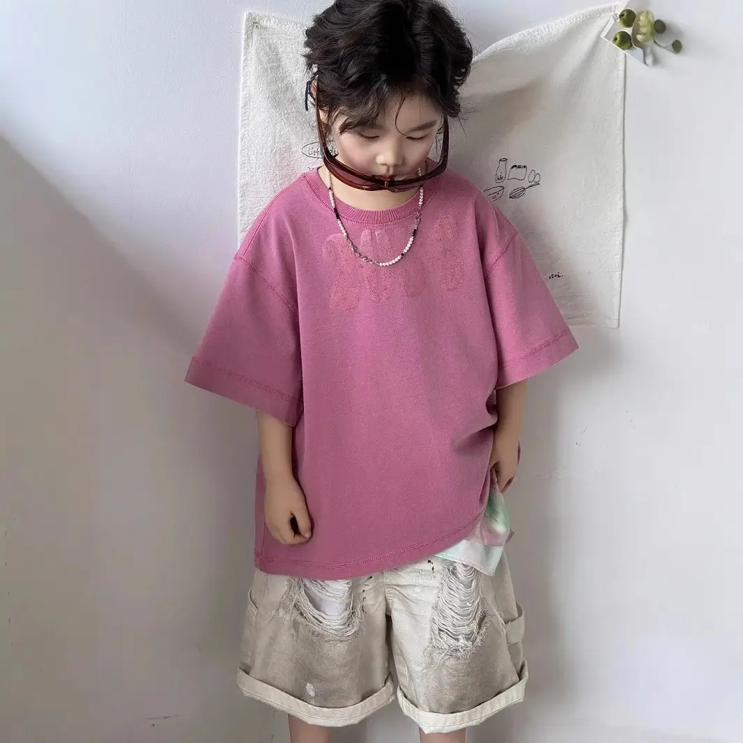 Girls Cotton T-Shirt Short Sleeve Summer Wear - Image 4