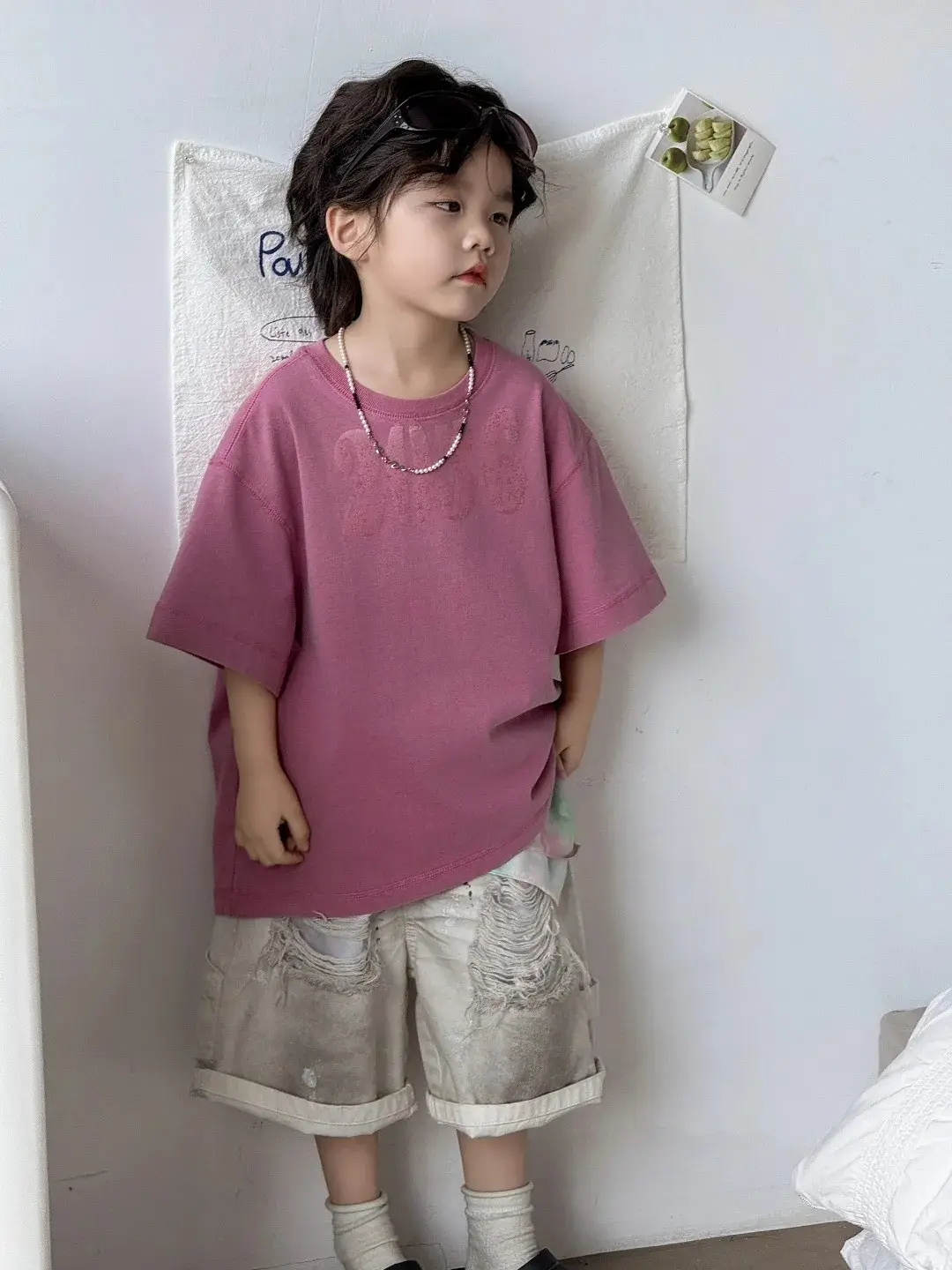 Girls Cotton T-Shirt Short Sleeve Summer Wear — feature 1