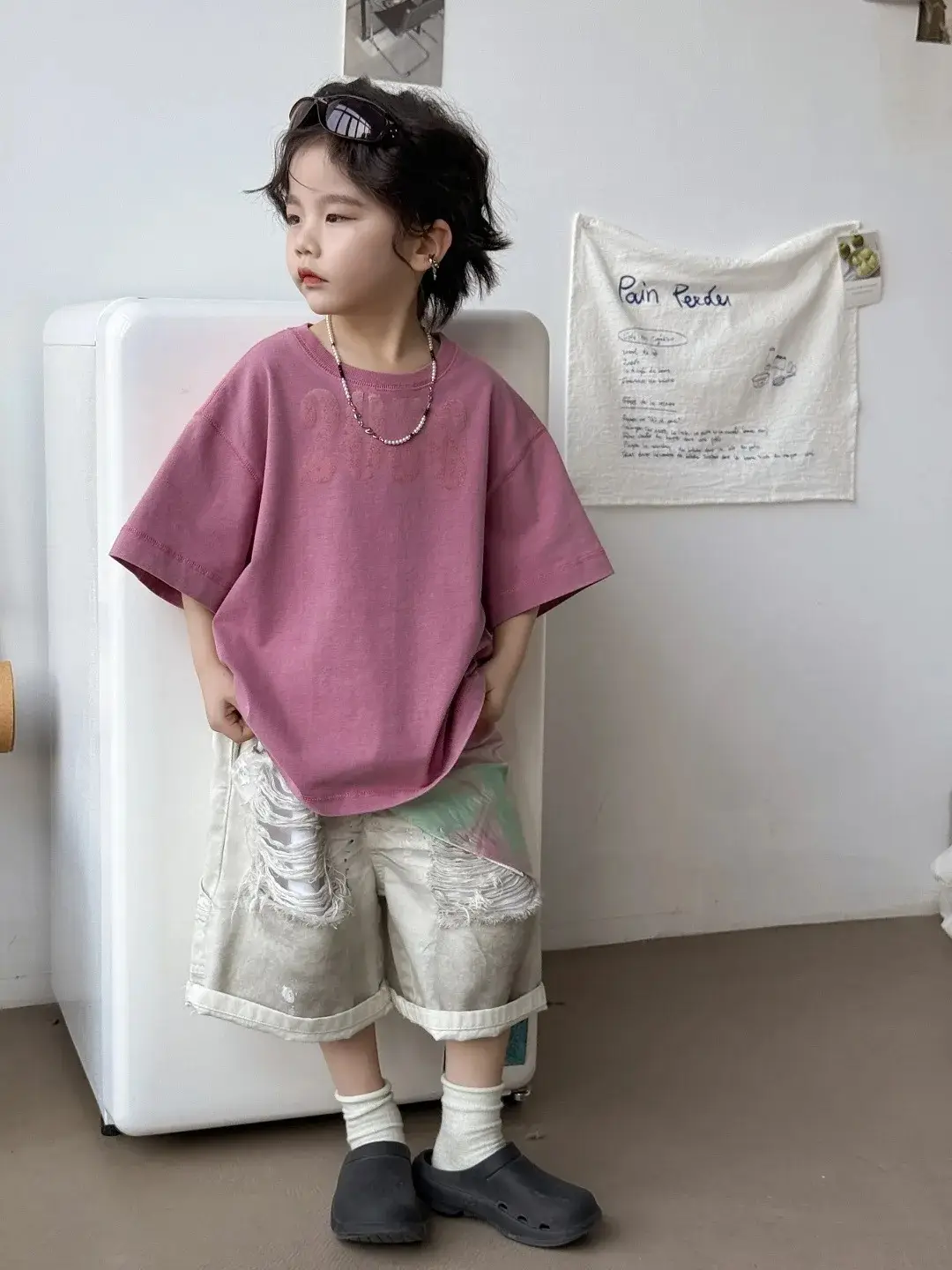 Girls Cotton T-Shirt Short Sleeve Summer Wear — feature 3