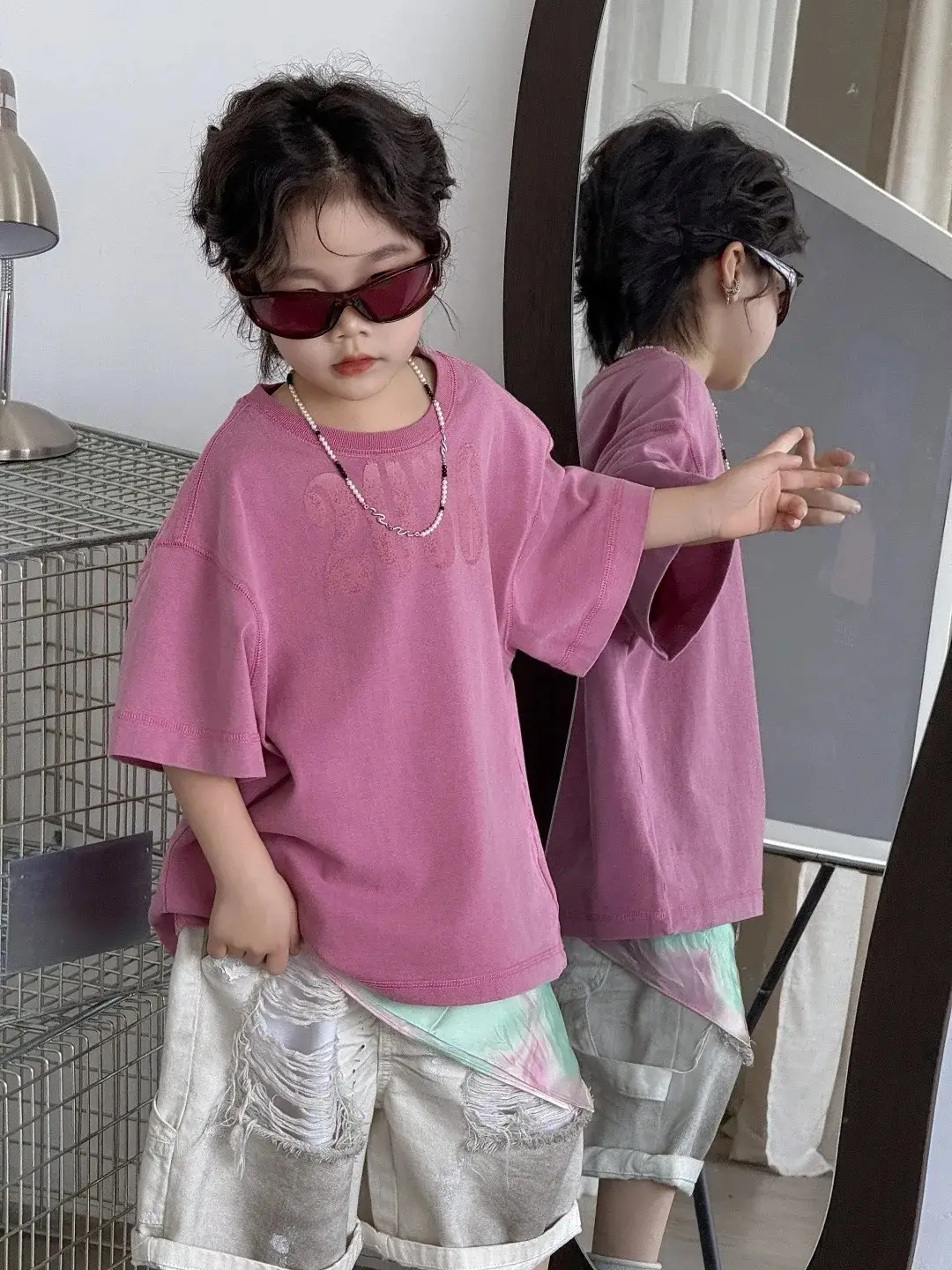 Girls Cotton T-Shirt Short Sleeve Summer Wear — feature 5