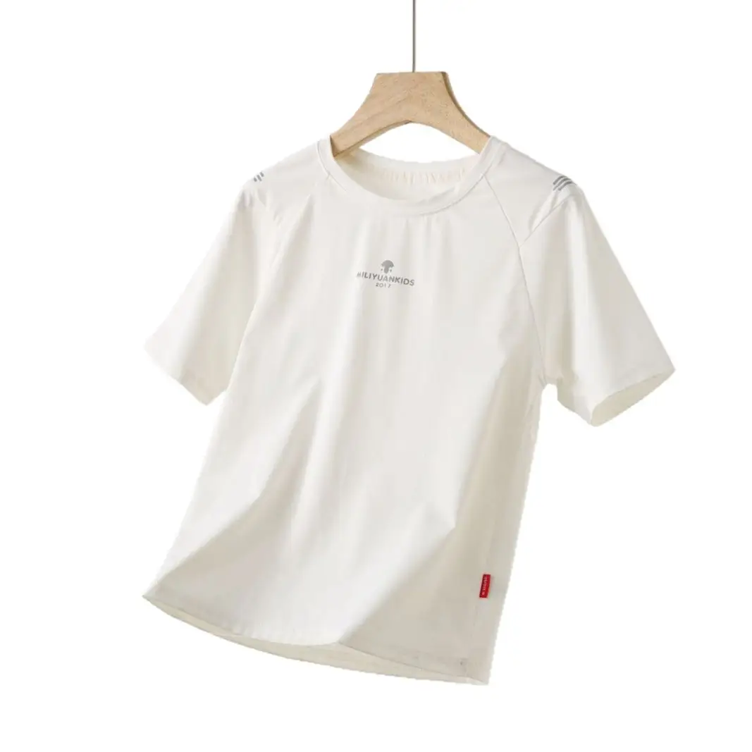 Kids Sports T-Shirt Light Blue Medium Large Summer Lightweight - Image 8