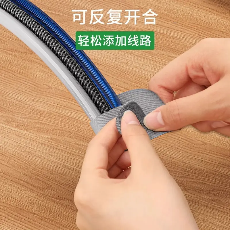 Cable Organizer, Data Cable Storage Solution, Desktop Computer Cable Management, Magic Tape, Cable Tie, Wire and Network Cable Routing Fixer