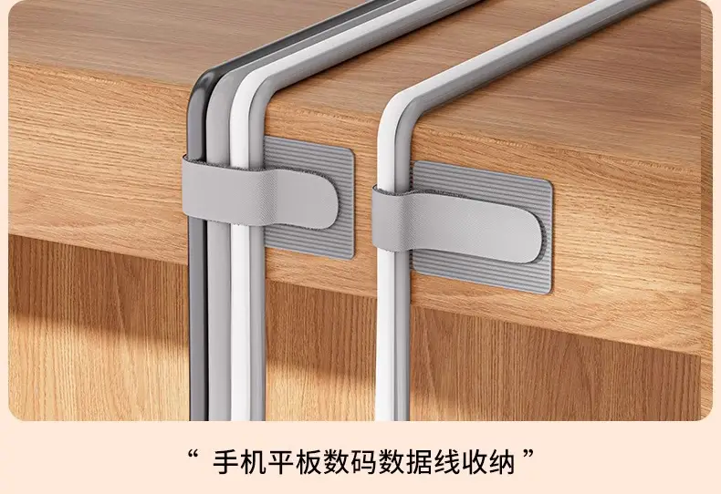 Cable Organizer, Data Cable Storage Solution, Desktop Computer Cable Management, Magic Tape, Cable Tie, Wire and Network Cable Routing Fixer — feature 14
