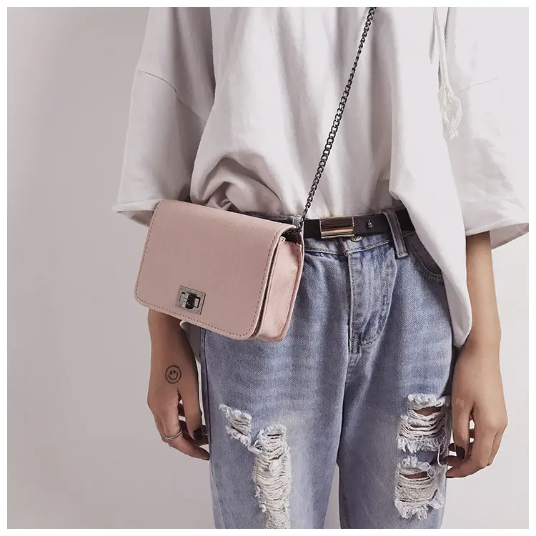 Women Crossbody Bags Pink Green Chain Strap 2019 — feature 11
