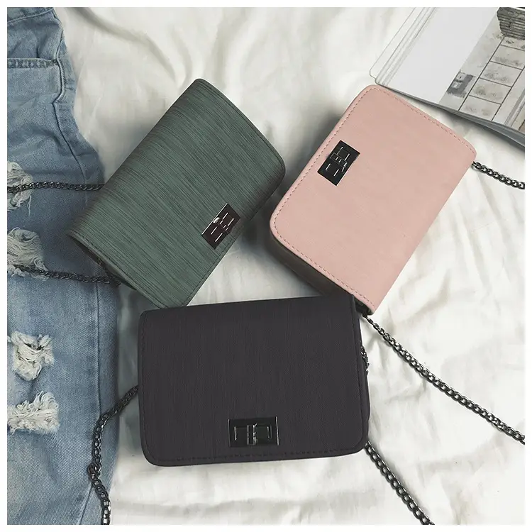 Women Crossbody Bags Pink Green Chain Strap 2019 — feature 19