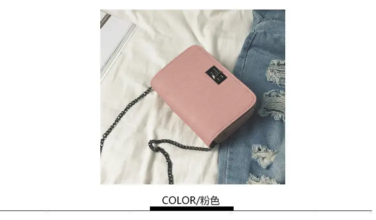 Women Crossbody Bags Pink Green Chain Strap 2019 — feature 2
