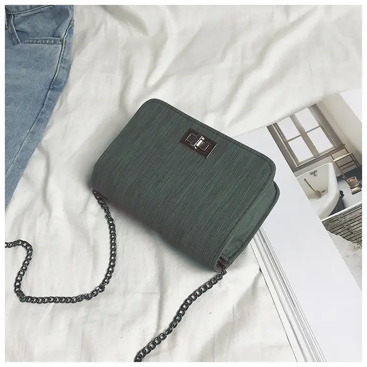 Women Crossbody Bags Pink Green Chain Strap 2019 — feature 23