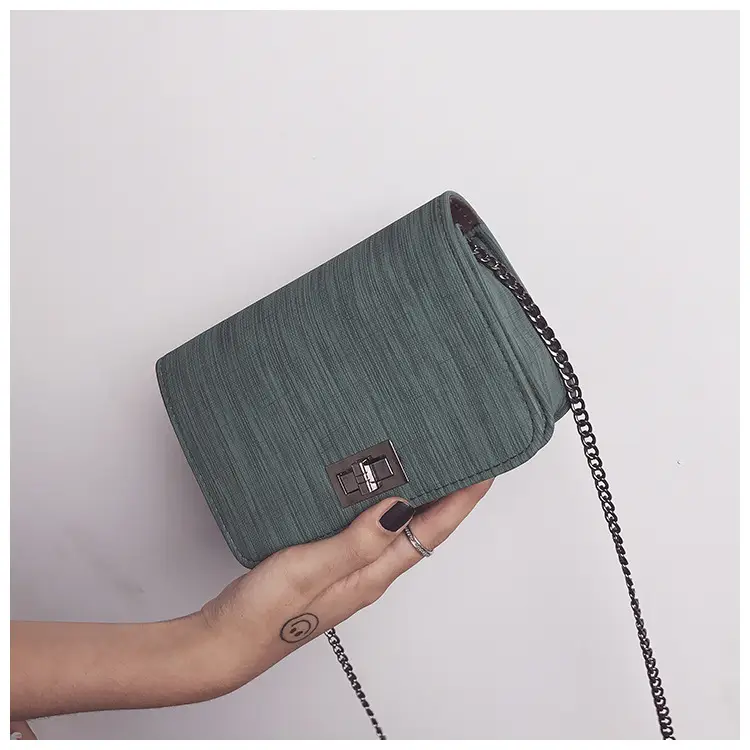 Women Crossbody Bags Pink Green Chain Strap 2019 — feature 5