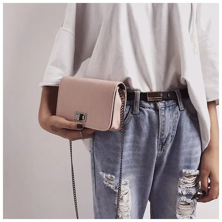 Women Crossbody Bags Pink Green Chain Strap 2019 — feature 9