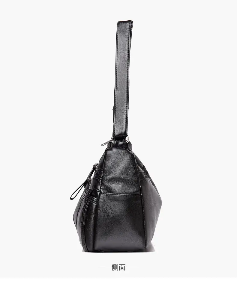 Multi-layer shoulder bag soft leather large capacity ladies fashion trend — feature 23