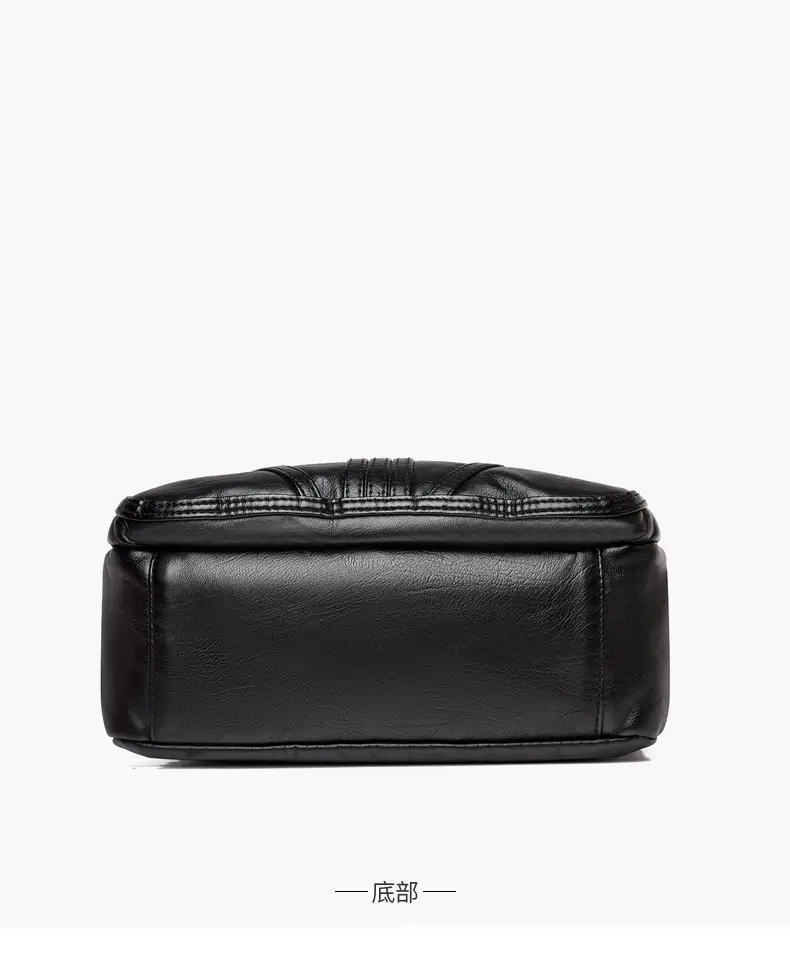 Multi-layer shoulder bag soft leather large capacity ladies fashion trend — feature 25