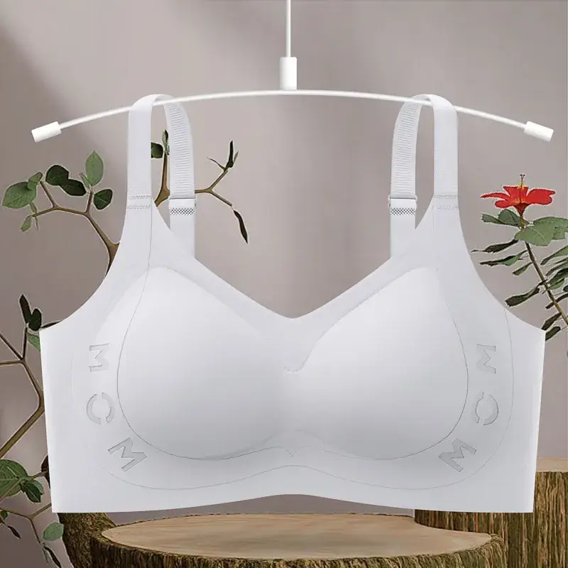 White Seamless Push-Up Bra with Anti-Gravity Lifting - Image 5