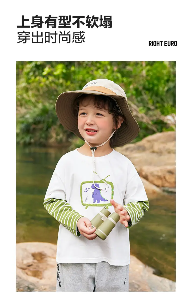Yoou Boys Fake Two-Piece Long-Sleeve T-Shirt Set — feature 3
