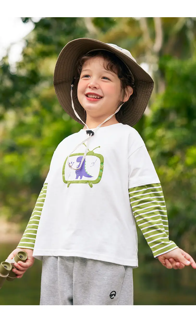 Yoou Boys Fake Two-Piece Long-Sleeve T-Shirt Set — feature 6