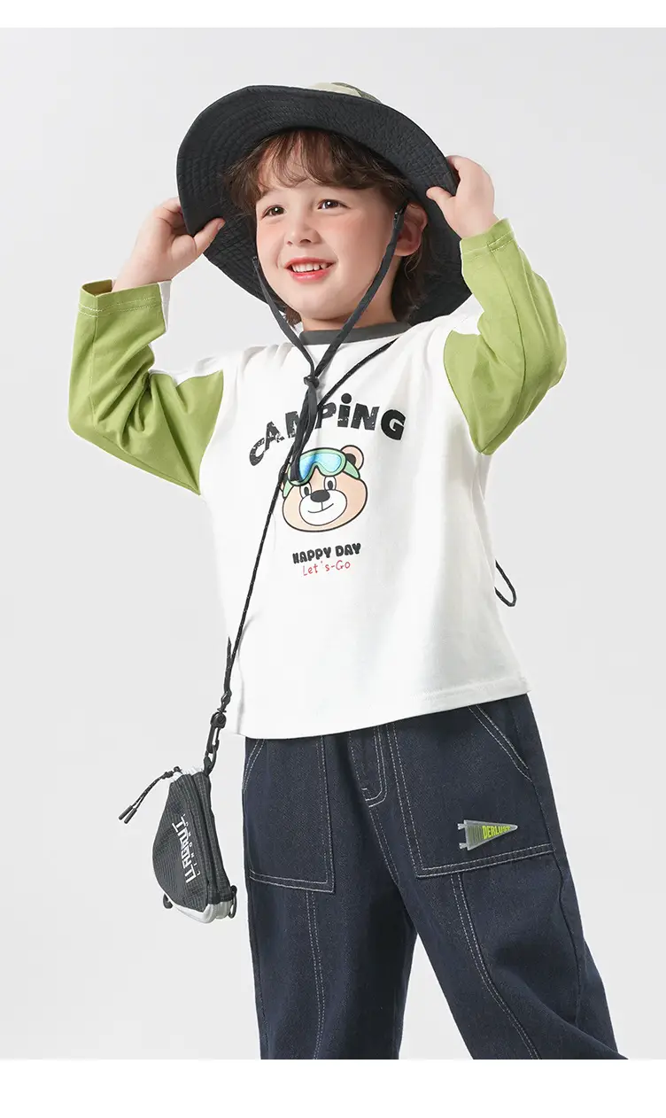 Yoou Boys Contrast T-Shirt 25 Autumn Long Sleeve — feature 2