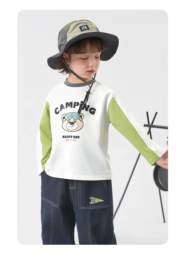 Yoou Boys Contrast T-Shirt 25 Autumn Long Sleeve — feature 7