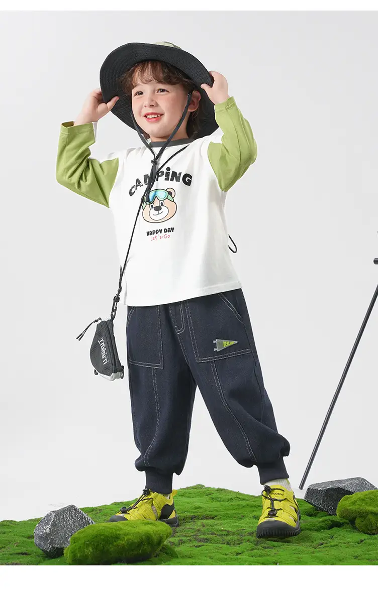 Yoou Boys Contrast T-Shirt 25 Autumn Long Sleeve — feature 8