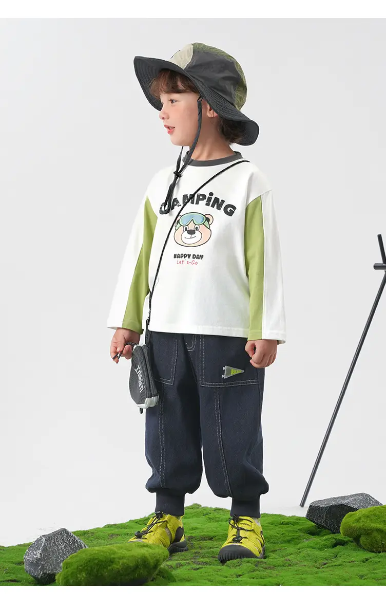 Yoou Boys Contrast T-Shirt 25 Autumn Long Sleeve — feature 9