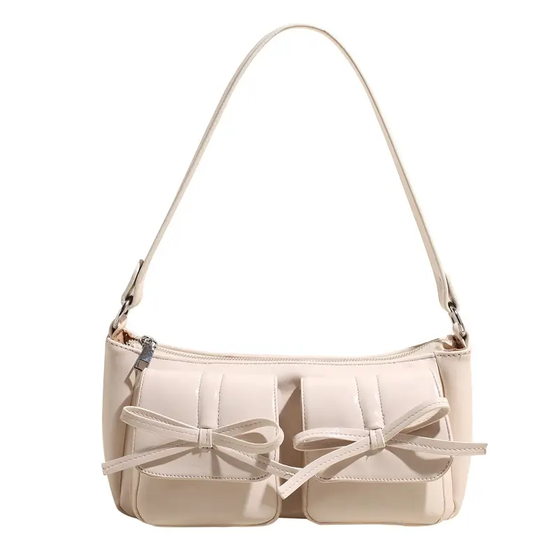 Red Bow PU Leather Crossbody Bag for Women - Image 10