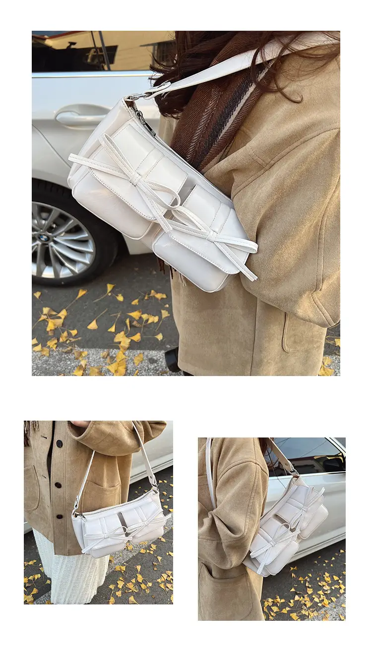 Red Bow PU Leather Crossbody Bag for Women — feature 13