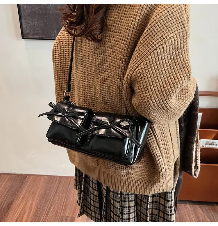 Red Bow PU Leather Crossbody Bag for Women — feature 24