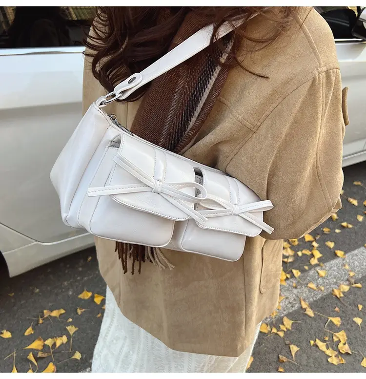 Red Bow PU Leather Crossbody Bag for Women — feature 30