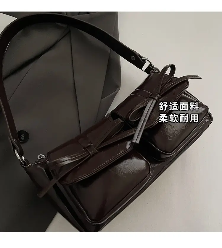 Red Bow PU Leather Crossbody Bag for Women — feature 4
