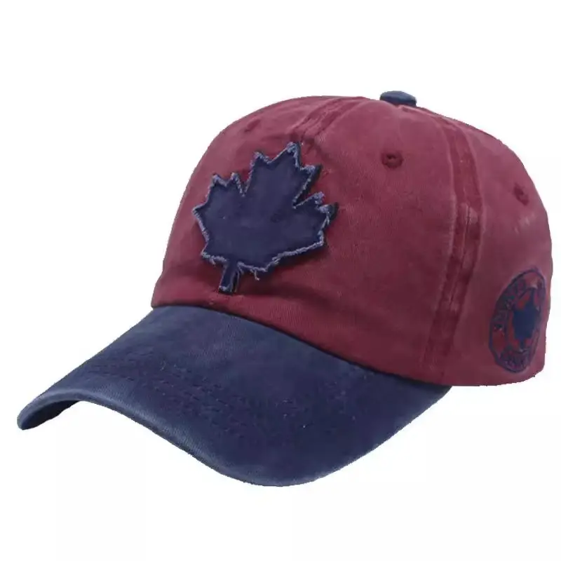 Canadian Patch Baseball Cap for Men Women Washable Distressed - Image 13