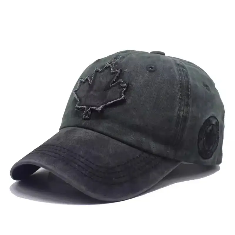 Canadian Patch Baseball Cap for Men Women Washable Distressed - Image 6