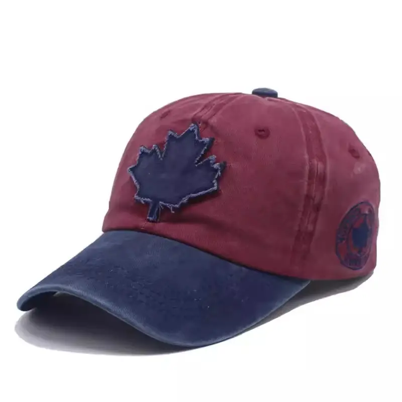 Canadian Patch Baseball Cap for Men Women Washable Distressed - Image 7