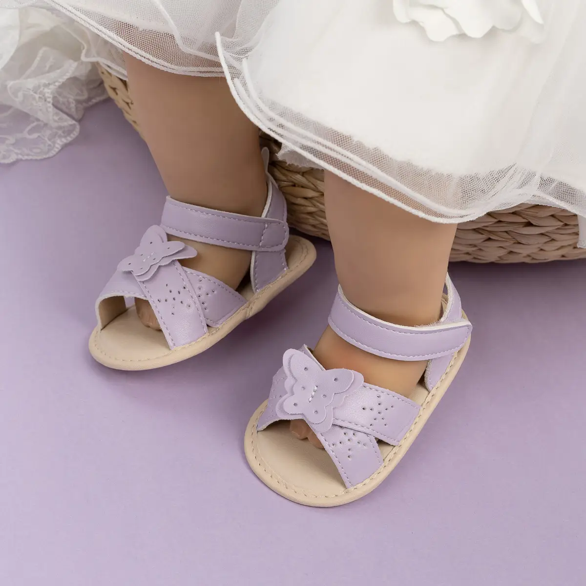 Cute Purple Butterfly Baby Sandals 2025 — feature 5