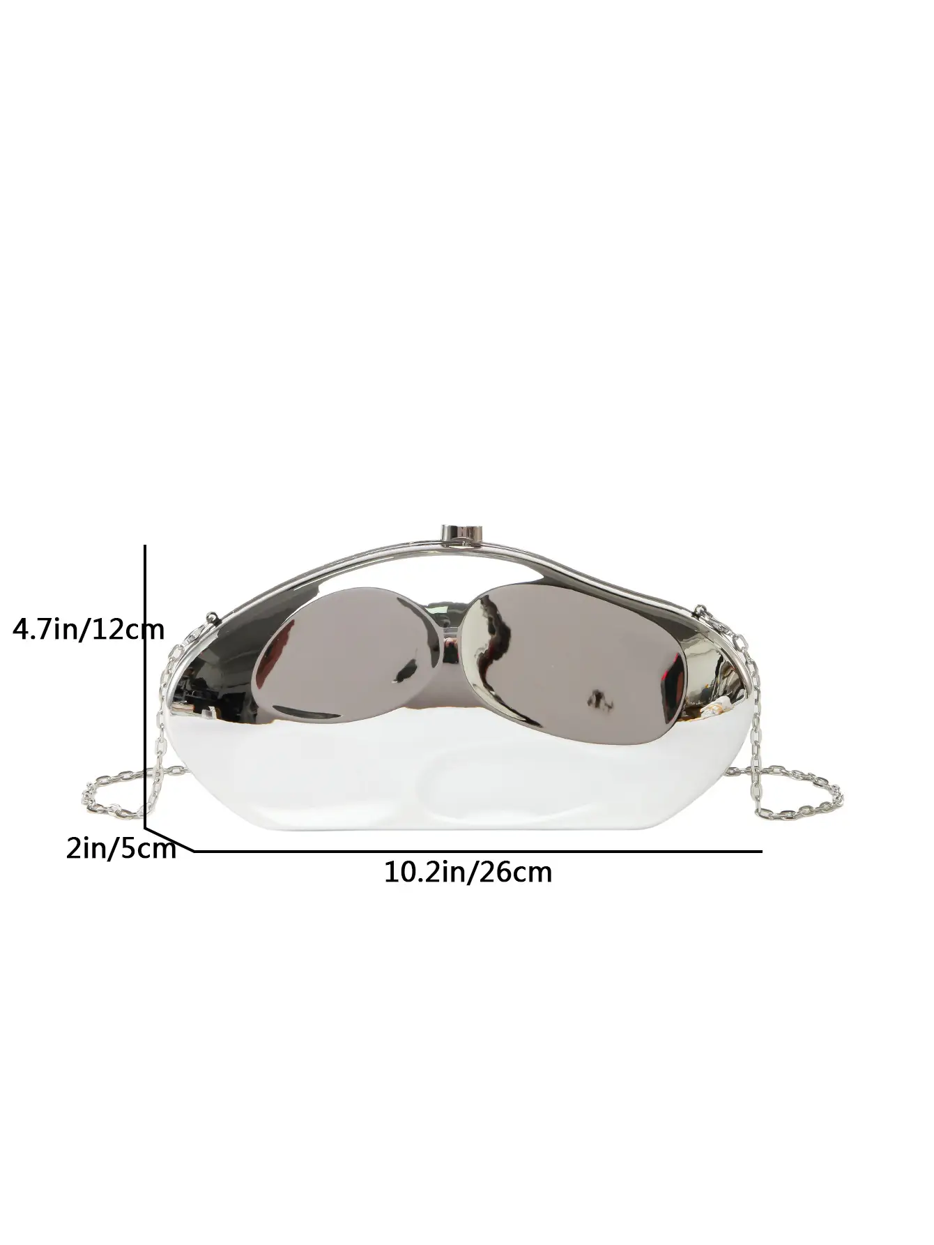 Women's Silver Mirror Sunglasses Crossbody Bag — feature 1