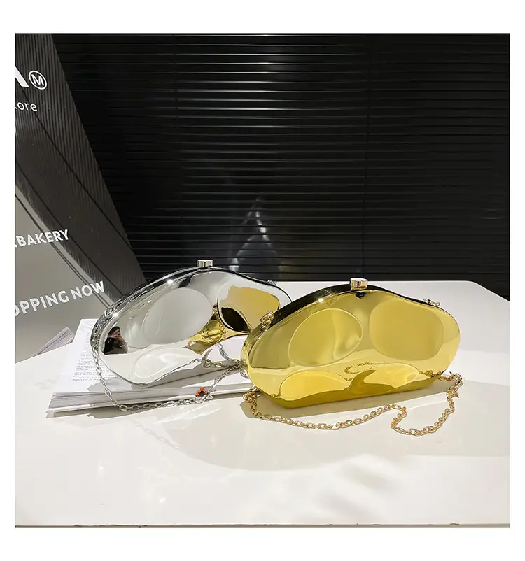 Women's Silver Mirror Sunglasses Crossbody Bag — feature 9