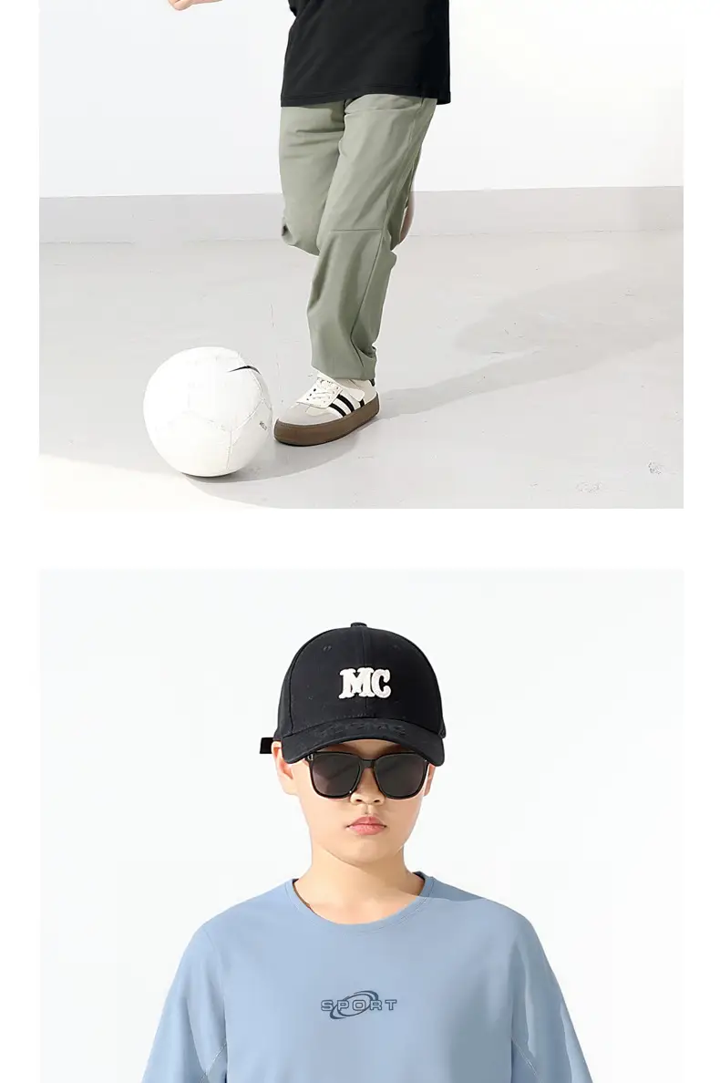 Children's White Graphic T-Shirt with Cap & Shorts Set — feature 13